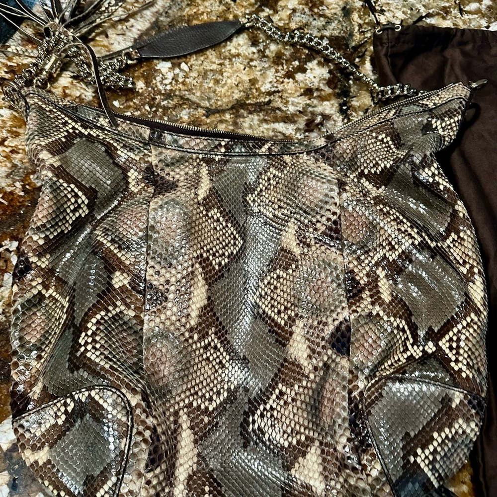 Gucci Python Pattern Shoulder Bag - image 5